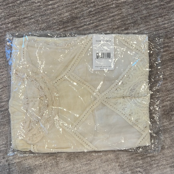 Free People Ivory Sheer and Lace over lay dress with back cutout. - Picture 3 of 3